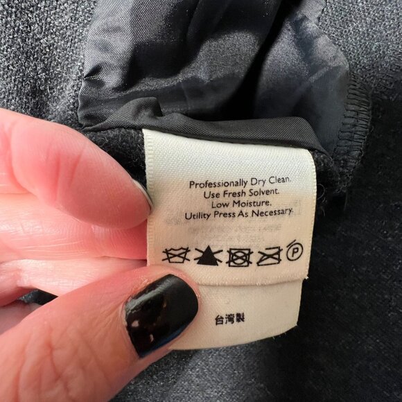 Vintage Eddie Bauer Recycled Wool Maxi Wrap Skirt Charcoal Gray Fall 6 - Picture 11 of 12